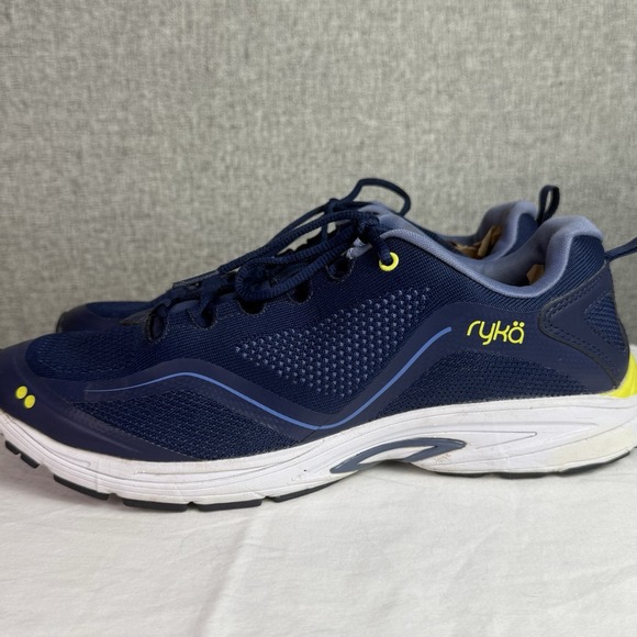 Size 10 Women RYKA Sky Bolt Navy Tennis Shoes Athletic Sneakers Memory Foam - Picture 1 of 8